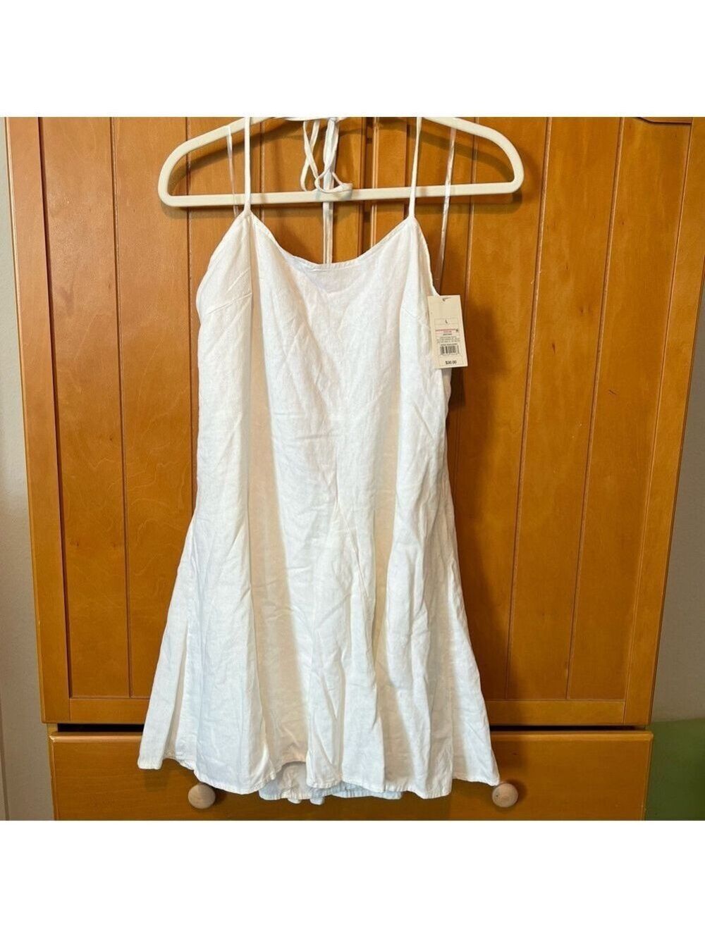 White Spaghetti Strap Dress NWT